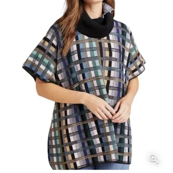 Anthropologie AldoMartins Gracie Poncho Sweater M/L - Picture 2 of 9